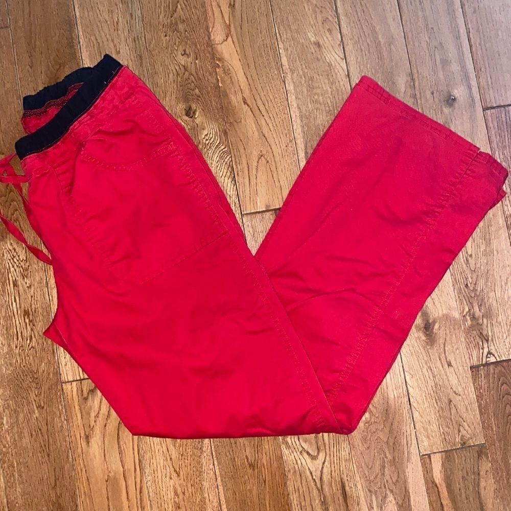 Workwear Red Cargo Scrub Pants